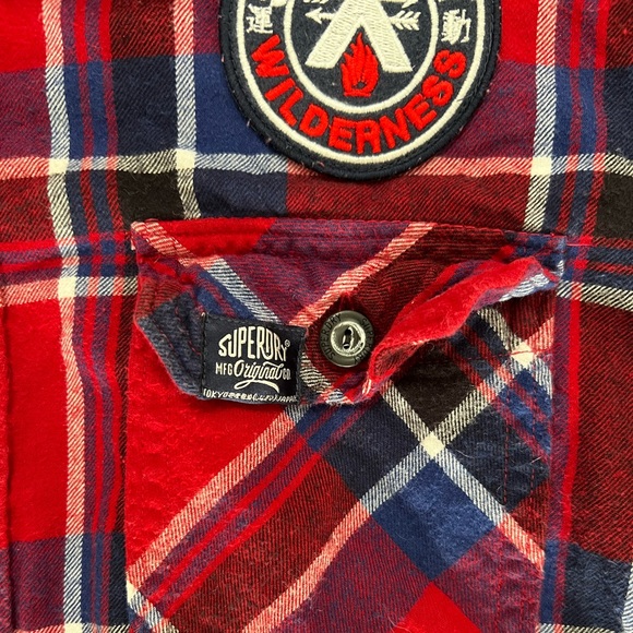 Superdry / Men’s Lumberjack Red Flannel / NWOT 🔥 - Picture 8 of 10